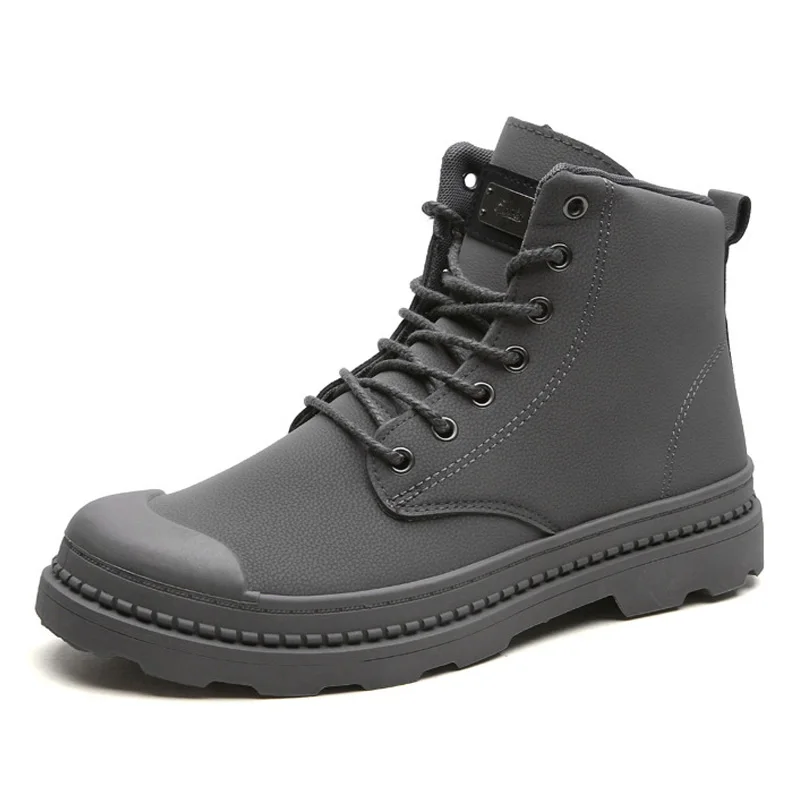 

2019 High Quality Men Shoes For Martin Boots Leather Men Boots High Motorcycle Boots Autumn Winter Shoes Man Snow Boots