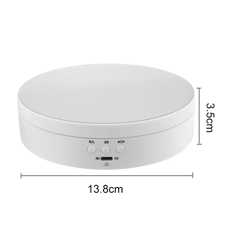 

Electric Rotating Jewelry Watch Display Stand Base Turntable Rotary Mirror Surface Jewellery Packaging Display Jewelry Box