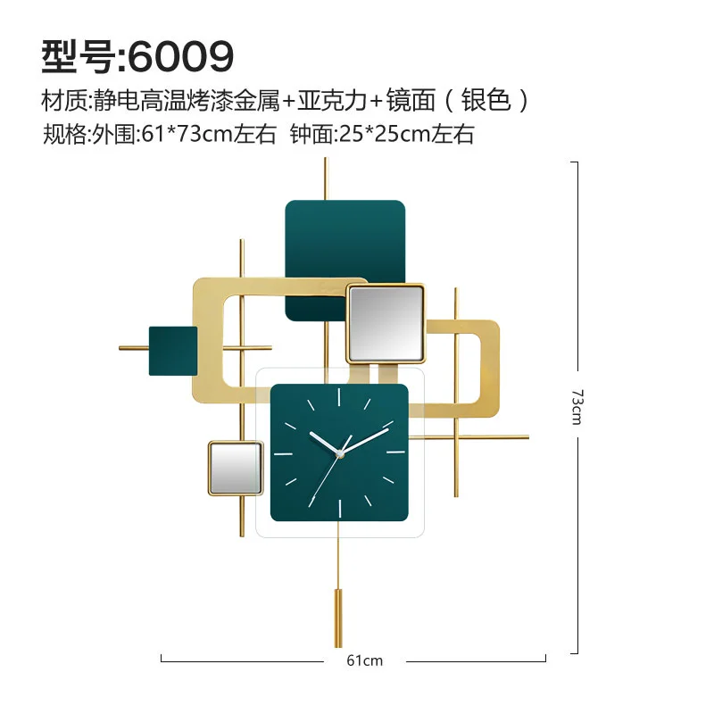 

Large Living Room Wall Clock Silent Art Creative 3d Wall Clock Modern Silent Klokken Wandklokken Wall Clocks Home Decor 50WC