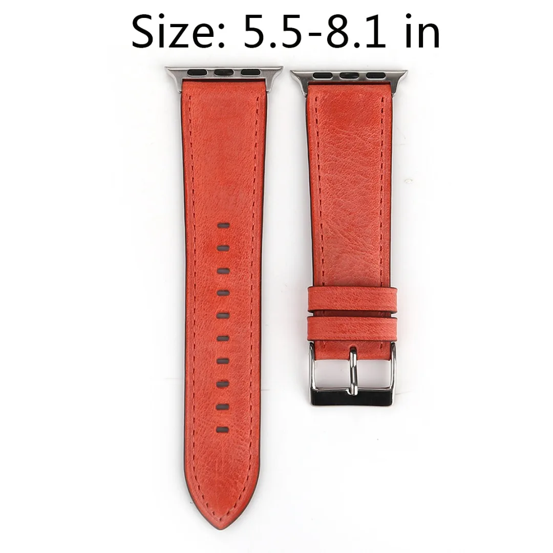 Women Genuine Leather Wrist Band For Apple Watch iWatch Series 5 4 3 2 1 38/42mm Replacement Strap Adjustable | Наручные часы
