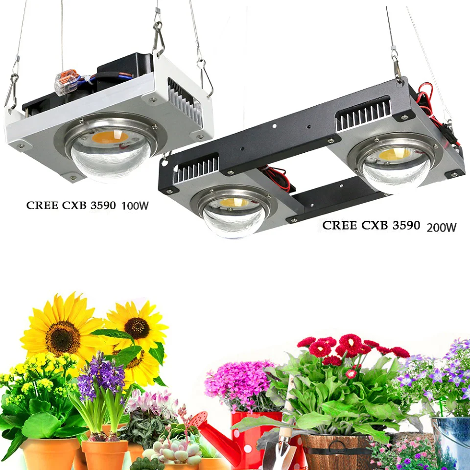 

CXB3590 COB LED Grow Light Full Spectrum 100W 200W 300W 400W LED Plant Grow Lamp for Indoor Tent Greenhouses Hydroponic Plant