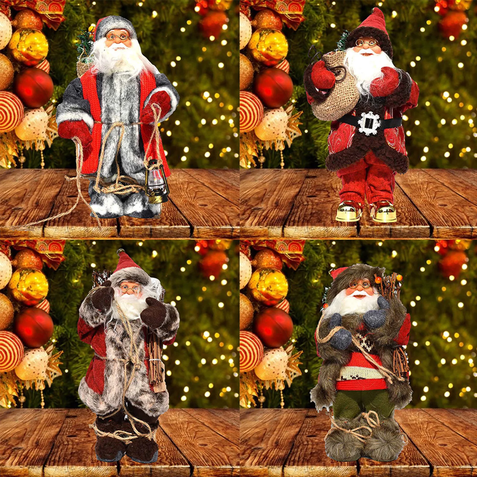 Рождественское украшение для детей подарок на Рождество Санта-Клаус бороды