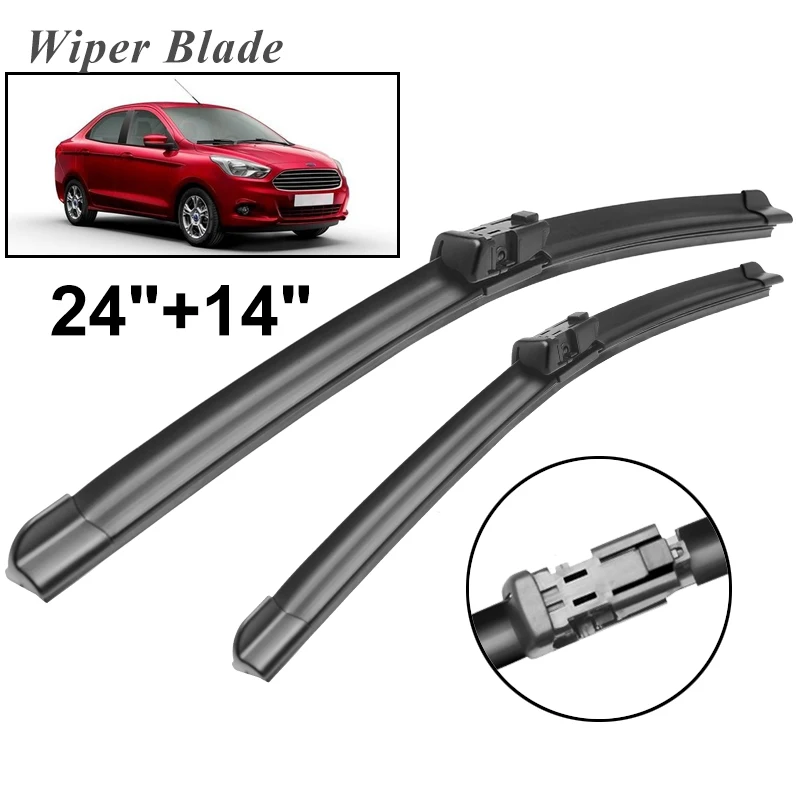 

Щетки стеклоочистителя okoстеклоочистителя RHD и LHD для Ford KA 2011-2013, лобовое стекло, переднее стекло, 24 дюйма + 14 дюймов