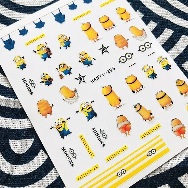 Новейшие 3d nail art наклейки для ногтей-71 близнецов наклейки "Звезды" инструмент DIY украшения ногтей инструменты - Цвет: HANYI-296