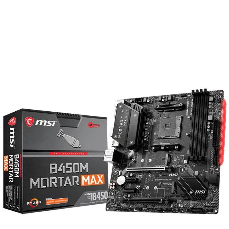 MSI B450M раствор MAX M ATX AMD B450 DDR4 4133(OC) МГц M.2 SATAIII HDMI 64 ГБ самая лучшая поддержка R5/R7