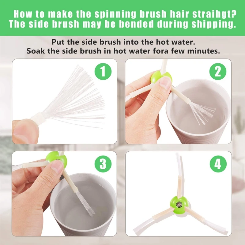 

Replacement Parts for IRobot Roomba E and I Series Replenishment Kit, Filters Brushes, and Rubber Brushes