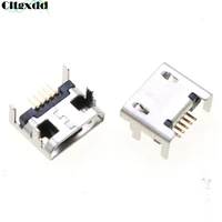 cltgxdd 2510pcs micro usb jack 5 pin female socket connector charging port smd 4 legs 90 degree