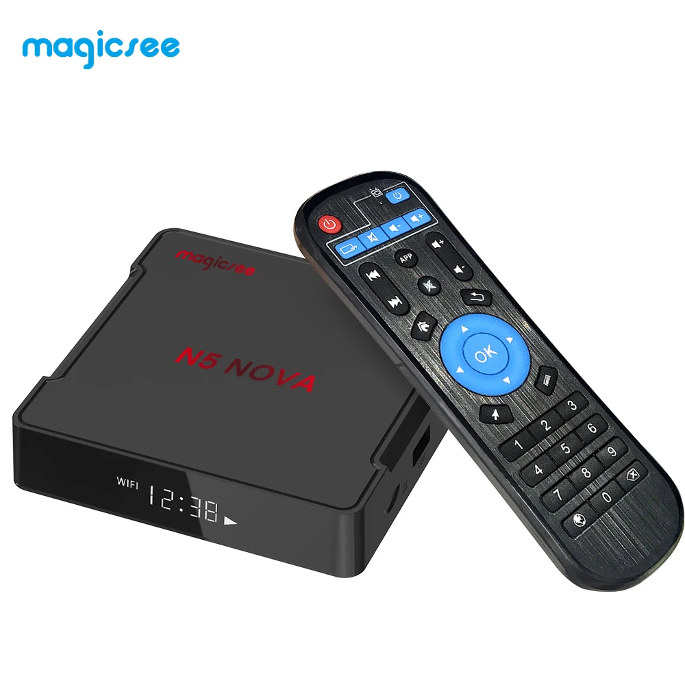 Приставка Смарт ТВ Magicsee N5 NOVA Android 9 0 четырехъядерный процессор RK3318 4 Гб + 64 ГБ 2