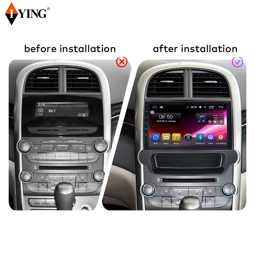 Автомагнитола IYING для Chevrolet Malibu 8 2012-2015 мультимедийный видеоплеер навигация GPS Android
