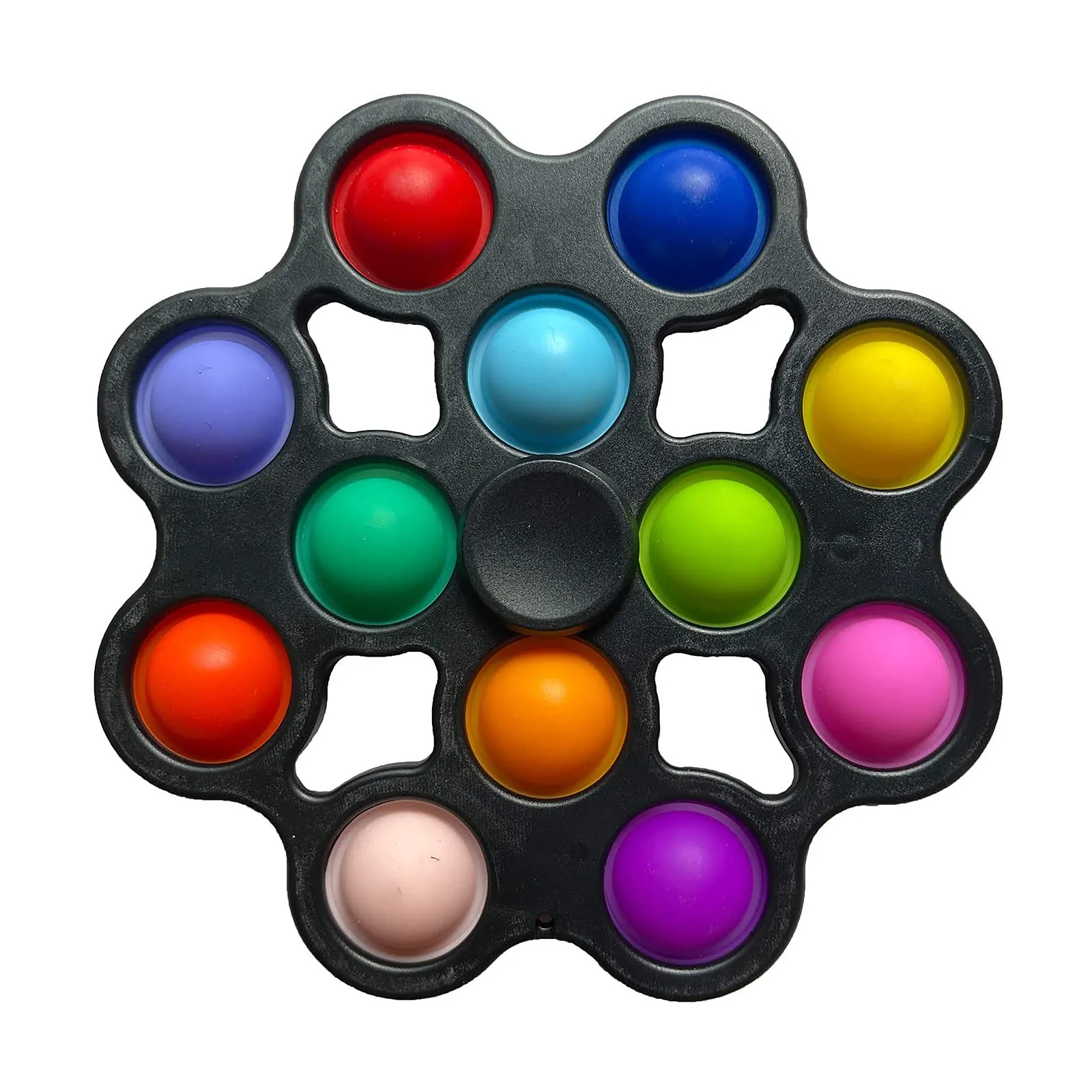 Fidget Spinner Flyorb Fidget juguete divertido pap&aacute; Fidget estr&eacute;s simple Spinner corriendo animaci&oacute;n Fidget Spiner Для Мужчин Силикон-2