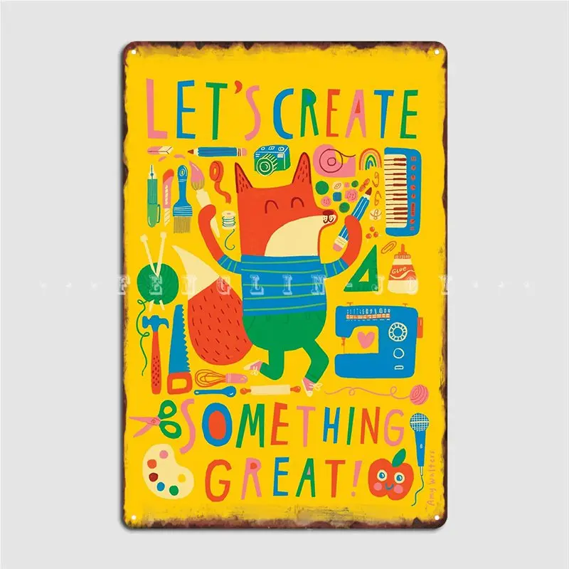 

Let S создавать что-то большое, металлический знак, настенный плакат, клубный бар, обычная Настенная Наклейка