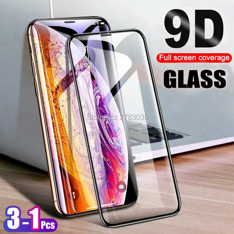 Для iPhone 11 Pro Xs Max X Xr 6 6s 7 8 plus очки 9D полностью наклеиваемая поверхность крышка