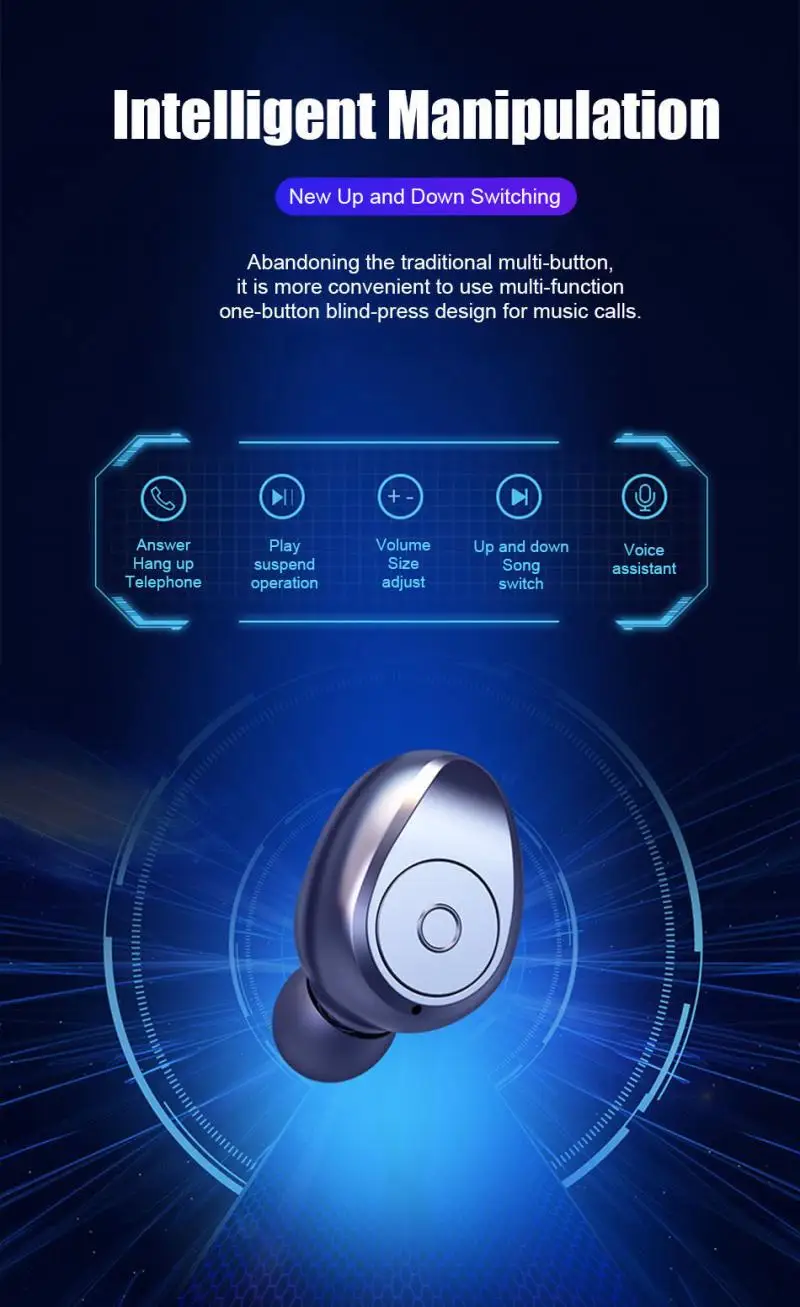 Настоящие беспроводные наушники Bluetooth V5.0 F9 TWS наушники с микрофоном светодиодный дисплей с 2000 мАч Внешний аккумулятор Спортивная гарнитура