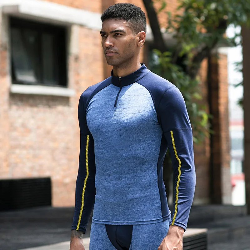 Lovmove Man Long Sleeve Camouflage Pro Tight Spandex O-neck Shirt fitness Sportswear Running TShirt Bodybuilding Gym Clothing