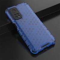 honeycomb style armor shockproof case for xiaomi mi 10t mi 10t pro 5g soft tpu frame shell hard pc back cover coque fundas