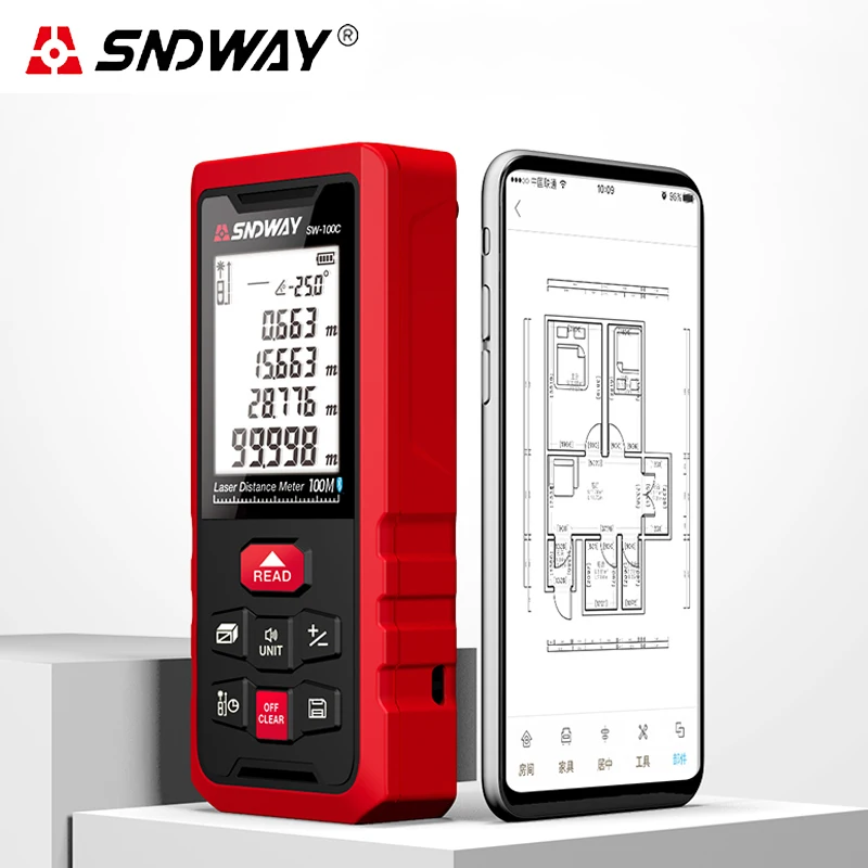 Лазерный дальномер Sandway 50 м-120 м лазерный голосовое вещание bluetooth для охоты