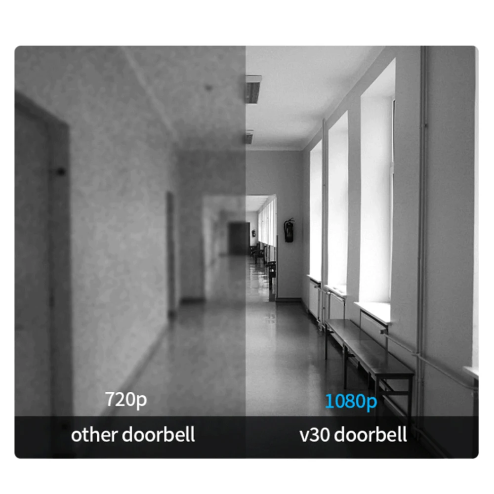 Беспроводной дверной звонок Tuya видеодомофон для входной двери в квартиру 1080P |