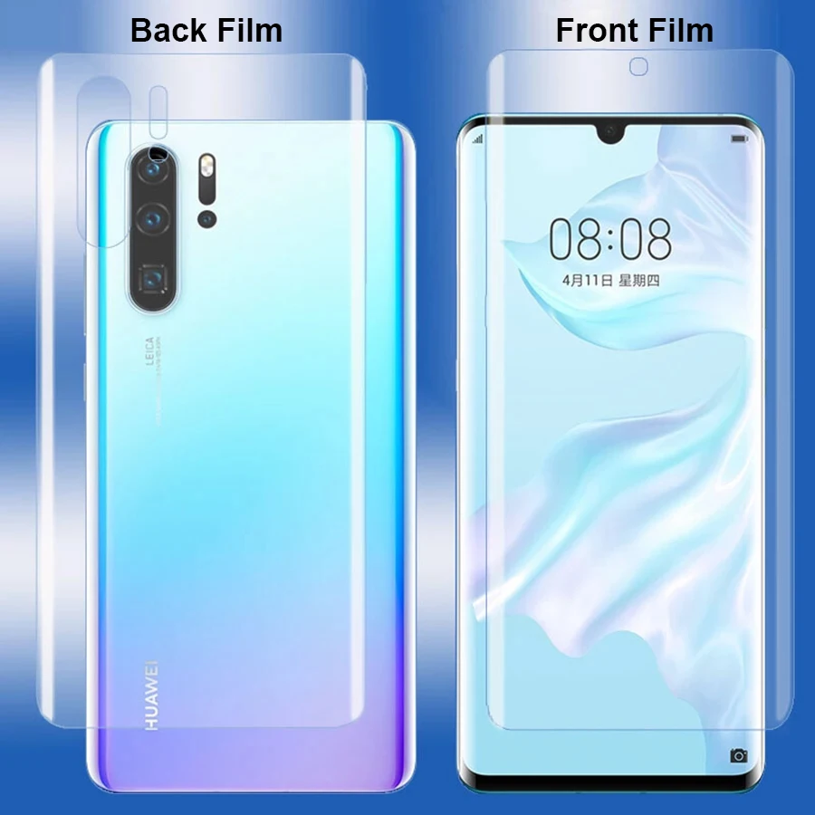 Гидрогелевая пленка для Huawei P20 30 Pro Mate 20x20 Nova 3i 4 Honor 9i 10 Защитная экрана не