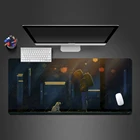 Высококачественный коврик для мыши, лидер продаж, уникальные моющиеся Компьютерные аксессуары из аниме натурального каучука, нескользящий коврик, рождественские коврики