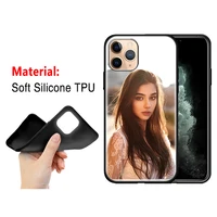 custom personal soft tpu silicone phone case for iphone 11 12 pro 7 plus 8 fundas iphone x xs max xr diy photos back cover cell