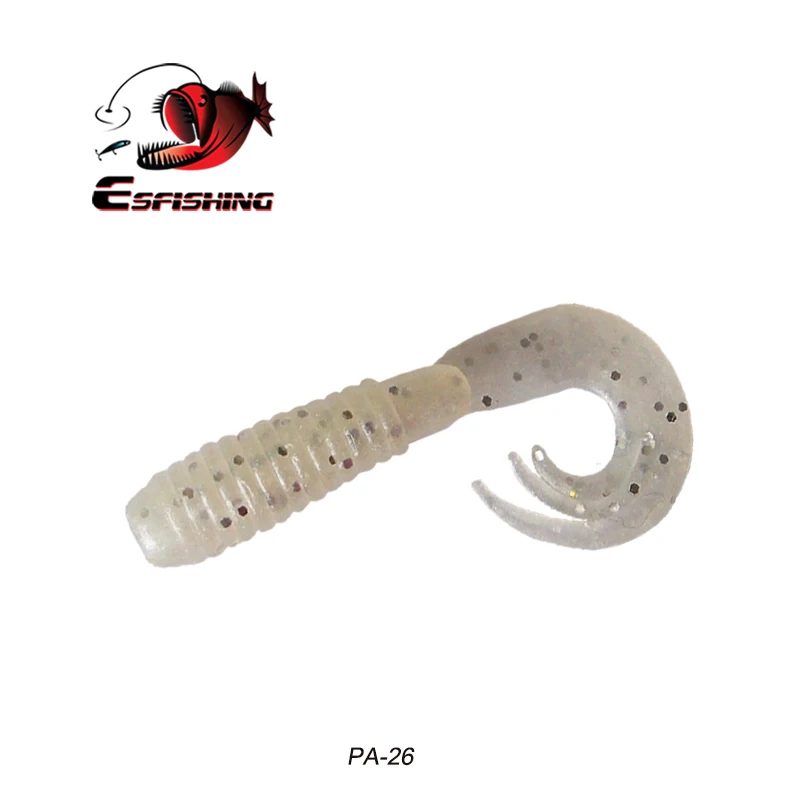 PA26 Esfishing приманка 10 шт. 5 см/1,6 г Esfishing триппле приманки для рыбалки в форме личинок Мягкие силиконовые кренкбейт запах снасти Морская Рыбалка - Цвет: PA26