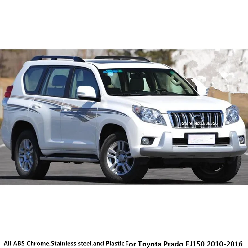 

For Toyota Prado FJ150 2010 2011 2012 2013 2014 2015 2016 Car Stick ABS Chrome Middle Front Shift Stall Paddle Cup Frame Trim