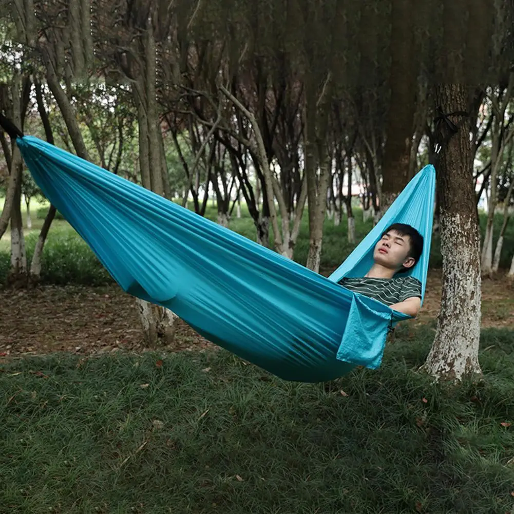 Подвесной гамак-качели для кемпинга износостойкий нейлоновый одиночный гамак с