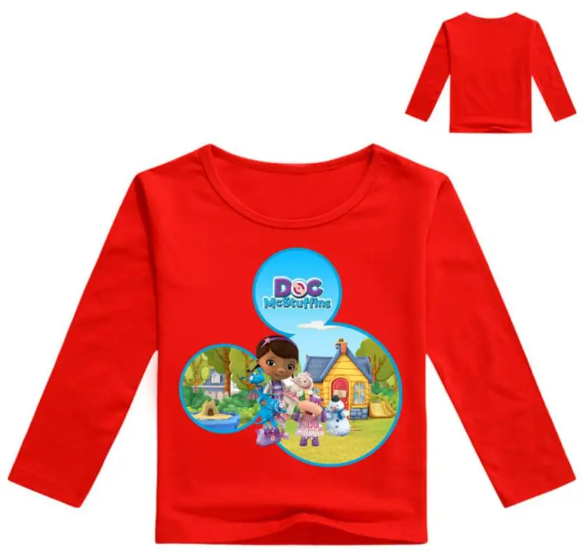 Детская толстовка г. Детская весенняя куртка детская одежда с принтом «Toy Doc Mcstuffins» хлопковые толстовки с капюшоном для детей Одежда для девочек, верхняя одежда