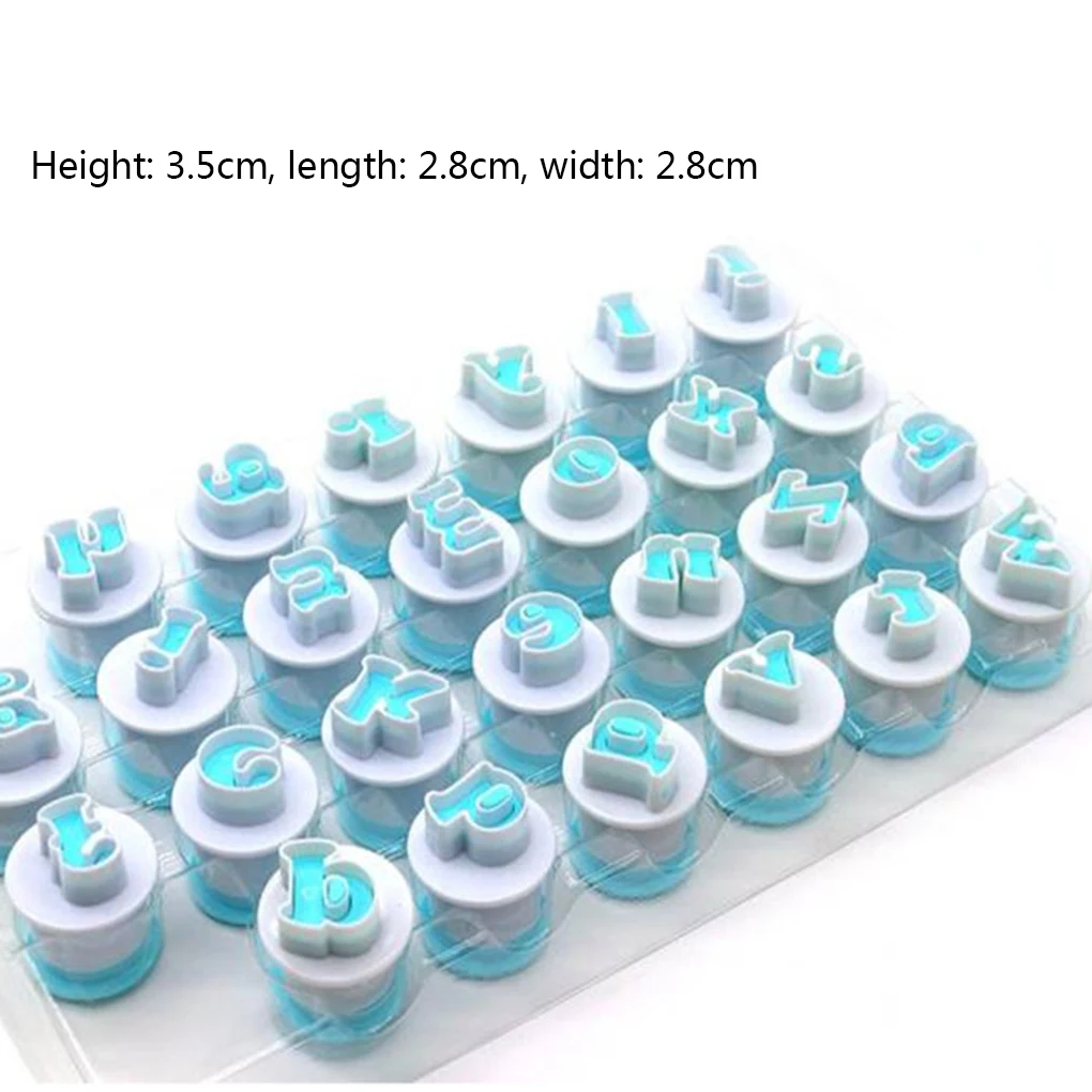 

Plastic Capital Letters Shape Cake Candy Chocolate Fondant Molds Set Baking mould Kit Kitchen Gadgets