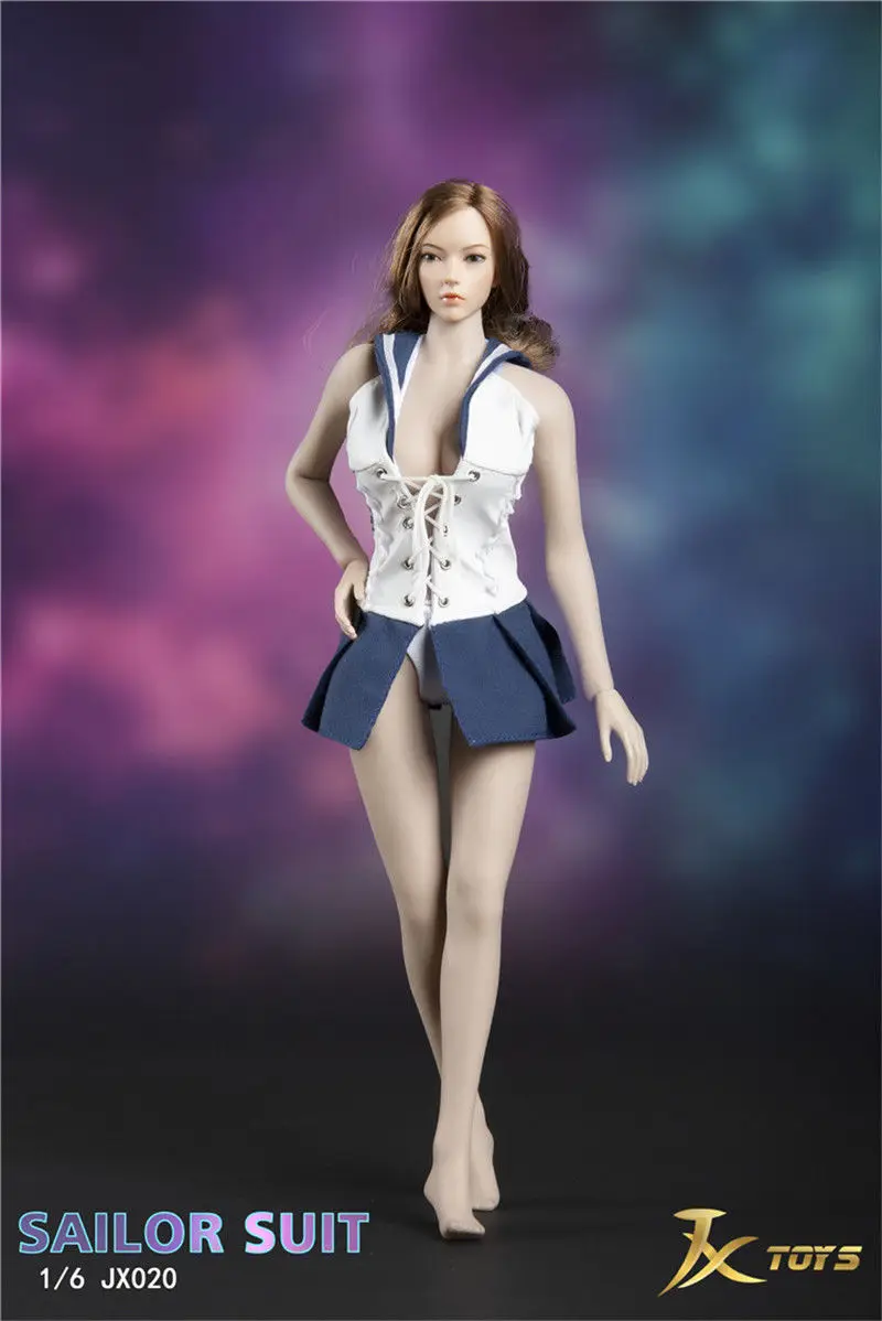 JXTOYS JX 020 1/6 пикантная Женская обувь в морском стиле костюм с юбкой комплект одежды