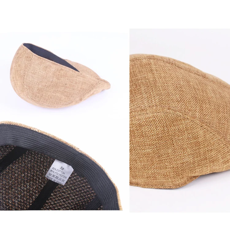 

2020 Autumn Beret Caps Men Women Vintage News Boy Cap Cabbie Gatsby Linen Outdoor Hats Brand Sun Hat Unisex Duckbill Caps Linen