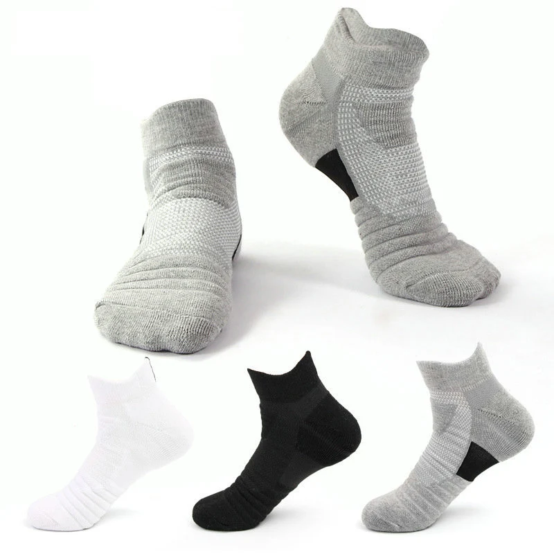 

Men Socks Autumn Winter High Quality Breathable Mid-tube Socks Terry Towel Bottom Running Basketball Sports Socks Dropship