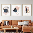Геометрическая абстрактная форма плакат скандинавский холст печать минималистичное искусство живопись Современная галерея Настенная картина Современный домашний декор