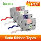 Женская атласная лента, совместимая с родственниками, женская модель 34, необклейкая лента для изготовления этикеток Brother PTH110