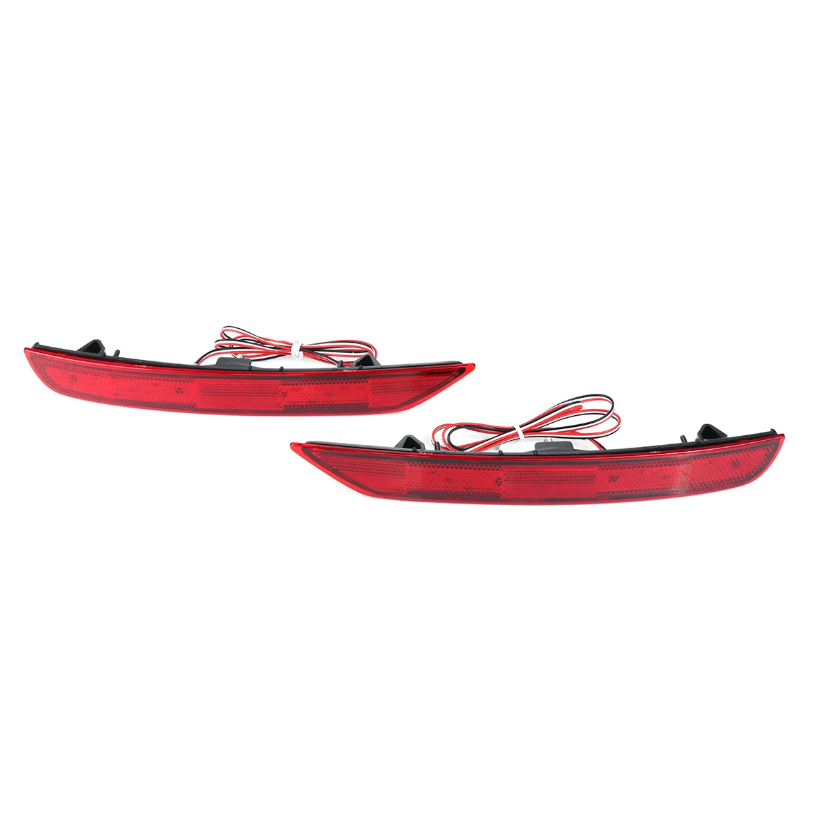 1 Pair LED Rear Bumper Reflector Light Brake DRL Turn Signal Light 3 Functions Tail Lamp For Subaru Forester 2008