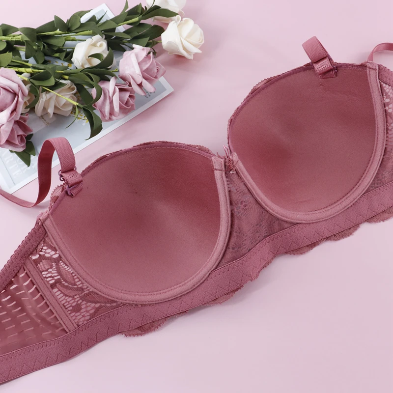 Beauwear сексуальный кружевной бюстгальтер без бретелек с цветочным рисунком для