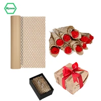 hysen 10pcs 30cm50cm wood color biodegradable paper material for wedding decor wrapping paper honeycomb