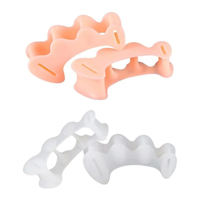 

Hammer Toe Treatment Silicone Three Holes Hallux Valgus Toe Separator Corrector