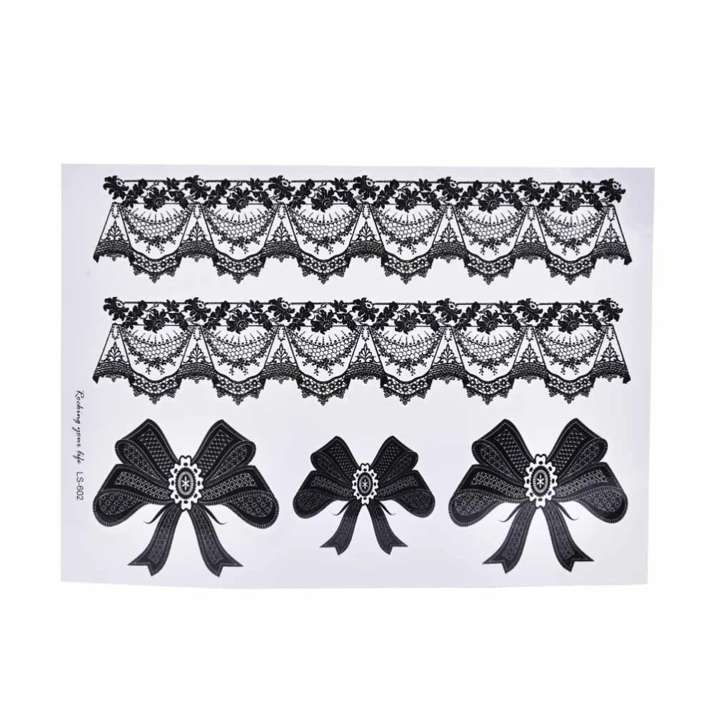 Мужская и женская рука нога татуировка бумага боди арт черные татуировки