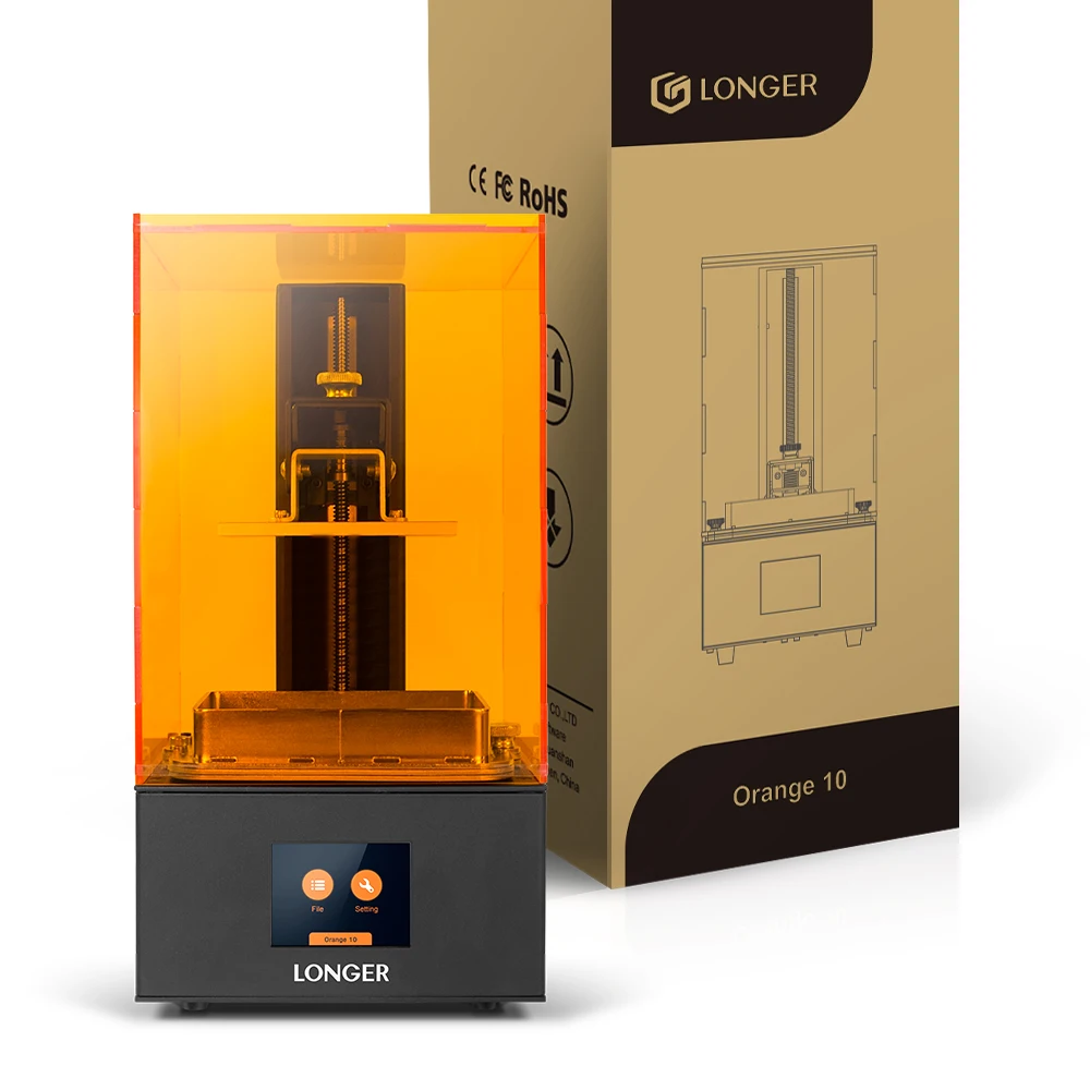 LONGER Orange10 3d принтер доступный SLA 3D печать умная поддержка быстрая нарезка УФ свет отверждения легко работать входной уровень