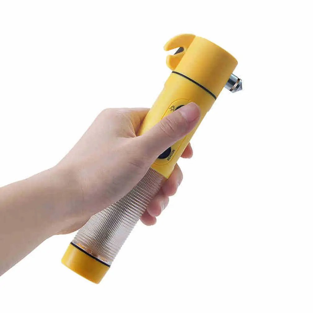 4 в 1 молоток безопасности ремень резак Красный Маяк светодиодный фонарик