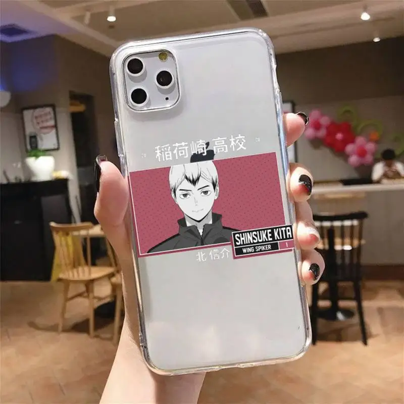 

Haikyuu volleyball Colleges Phone Case Transparent soft For iphone 5 5s 5c se 6 6s 7 8 11 12 plus mini x xs xr pro max