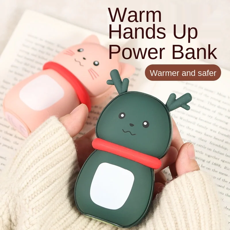 

Cartoon Cute Hand Warmer Rechargeable Mini-Portable Power Bank USB Self-Heating Heating Pad Fantastic Take Along Band