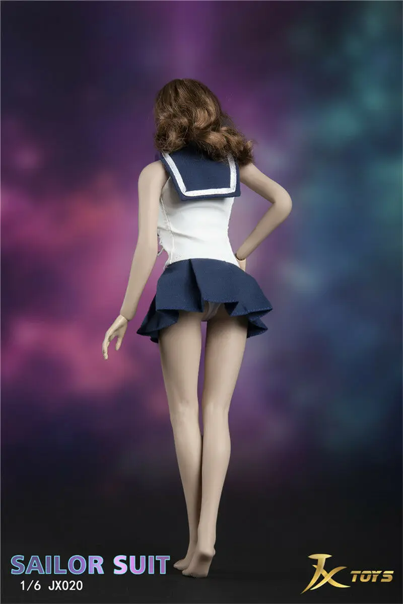 JXTOYS JX 020 1/6 пикантная Женская обувь в морском стиле костюм с юбкой комплект одежды