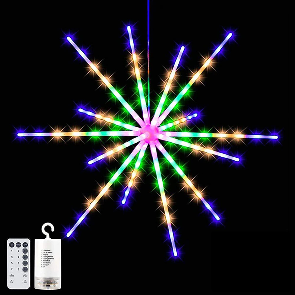 

LED Firework String Light Christmas Hanging Fairy Starburst Lamp Decoration