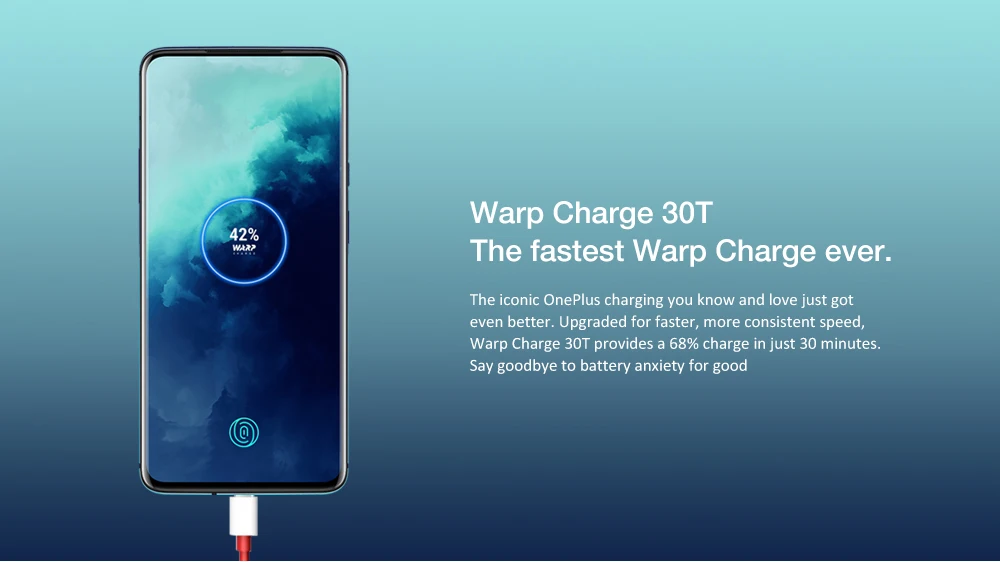 Смартфон OnePlus 7T Pro Snapdragon 855 Plus Octa-core 2,96 GHz 8GB 256GB 6,67 дюймов 48MP+ 8MP+ 16MP 4085mAh международная версия