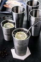 nordic minimalist industrial style 304 stainless steel beer mug cold water drink cup coffee cup