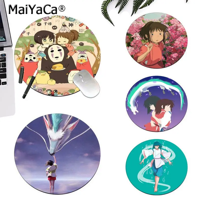 

Maiyaca Cool New Anime Spirited Away Totoro Computer Gaming round Mousemats gaming Mousepad Rug For PC Laptop Notebook