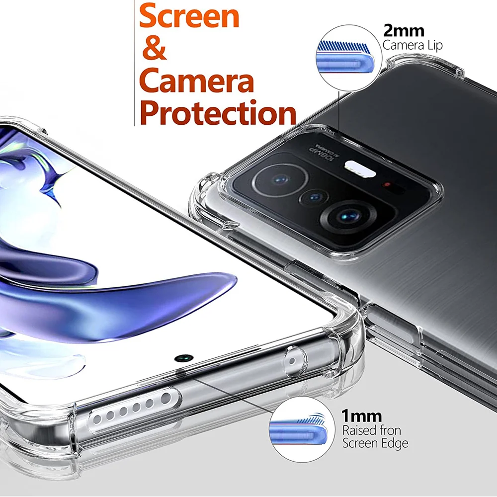 Case For Xiaomi 11T Pro Case Global clear Silicone Cover Xaomi 11 Lite 5G NE Phone Cases Mi 11 Lite 11-T funda Xiaomi 11 T Pro