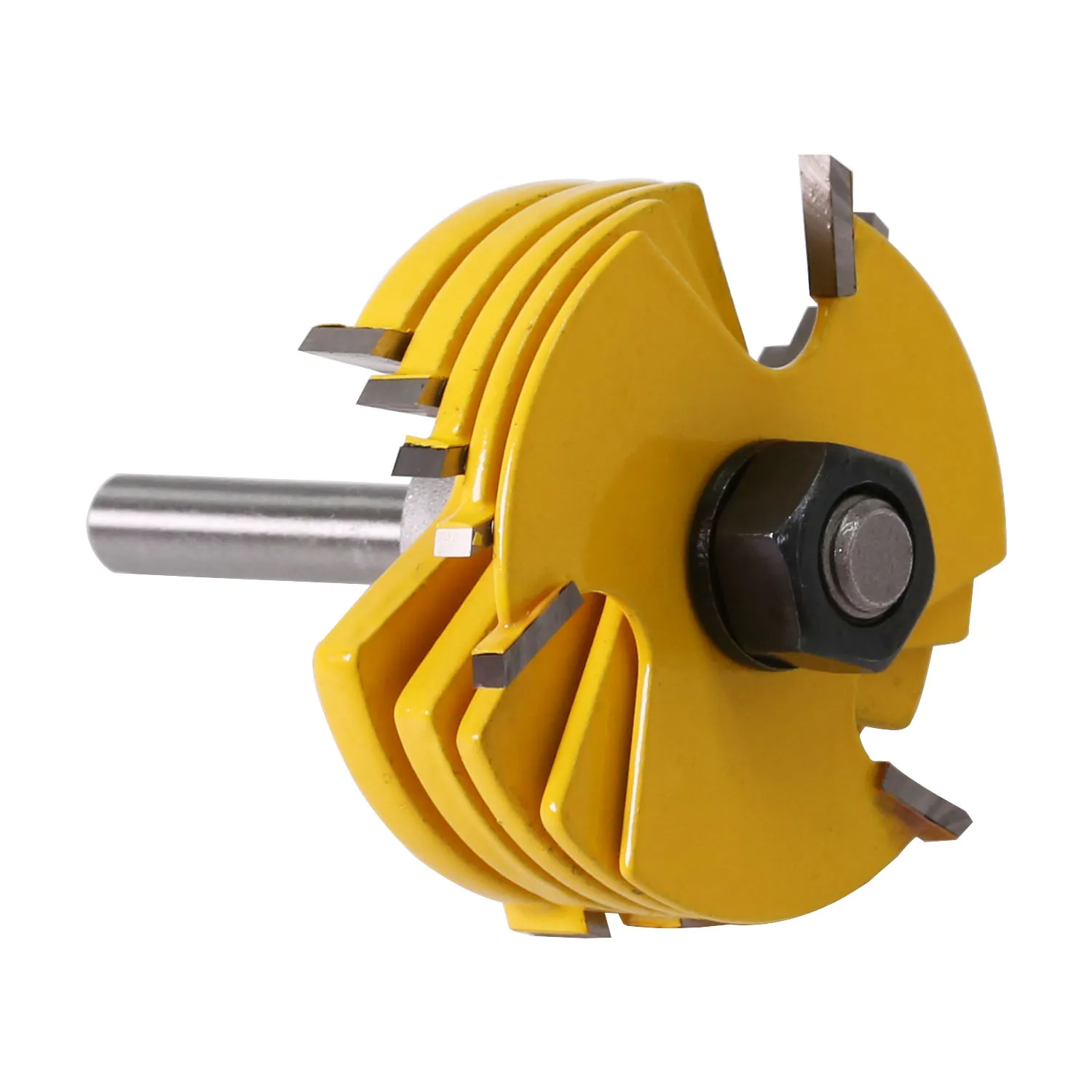 

2Pc 6 Piece Slot Cutter 3 Wing Router Bit Set Woodworking Chisel Cutter Tool- 8" 12" Shank Tenon Cutter for Woodworking Tool